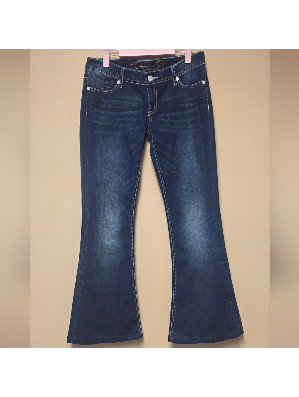 Seven7 Dark Blue Flare Jeans
